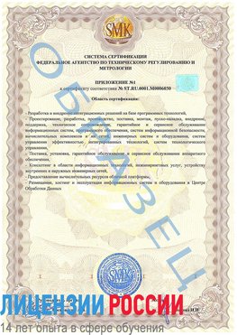 Образец сертификата соответствия (приложение) Каменск-Шахтинский Сертификат ISO 27001