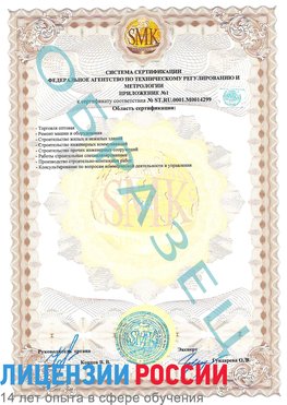 Образец сертификата соответствия (приложение) Каменск-Шахтинский Сертификат ISO 14001